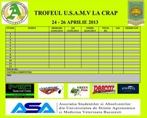 TROFEUL U.S.A.M.V / 24 - 26 APRILIE 2013